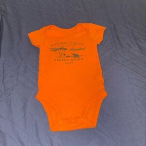 Carter's Vibrant Orange Safari Bodysuit